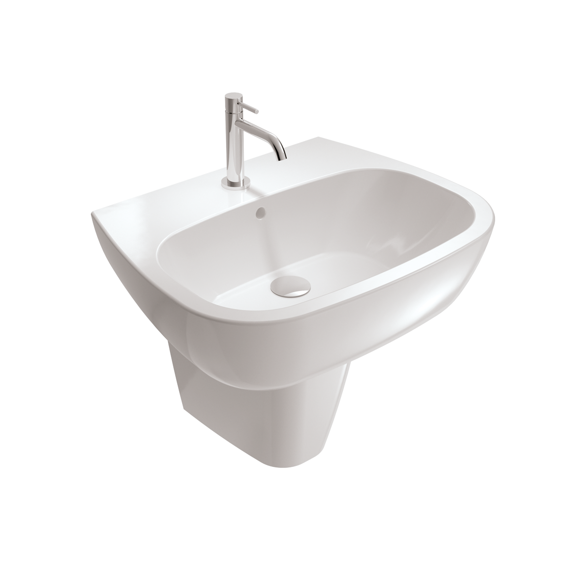 Counter pedestal clearance