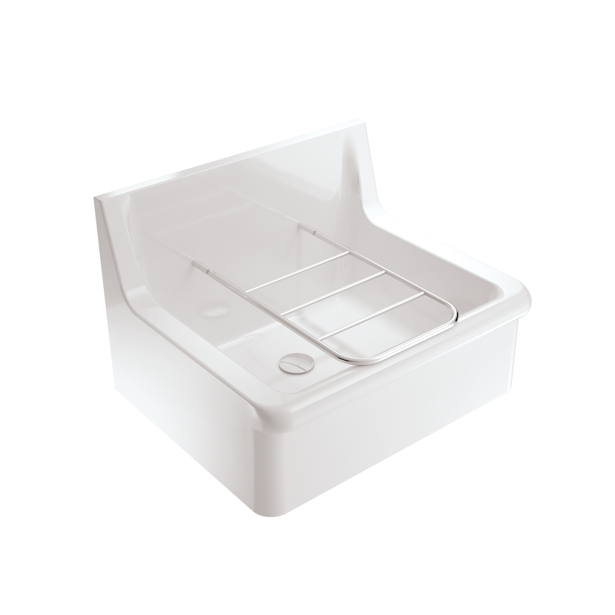 Janitor sink washbasin 600mm White Ville